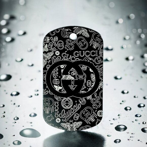 GUCCI Metal Tag | Bag Tag | Necklace Pendant | Keychain Accesory | Mint Condish - Picture 5 of 11